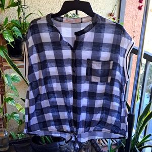 Short Sleeve, Grey Flannel Shirt